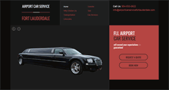 Desktop Screenshot of airportcarservicefortlauderdale.com