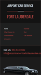 Mobile Screenshot of airportcarservicefortlauderdale.com